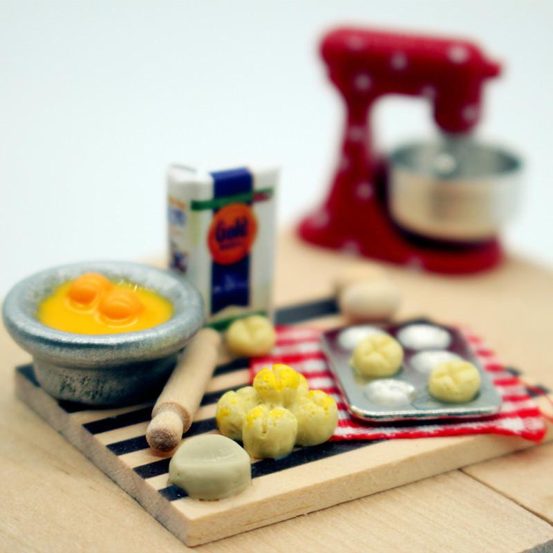Kids Toys Play Egg - ของเล่นบ้านตุ๊กตา ชุดทำขนม ชุดทำไข่ นม ขนมปัง พร้อมเขียง