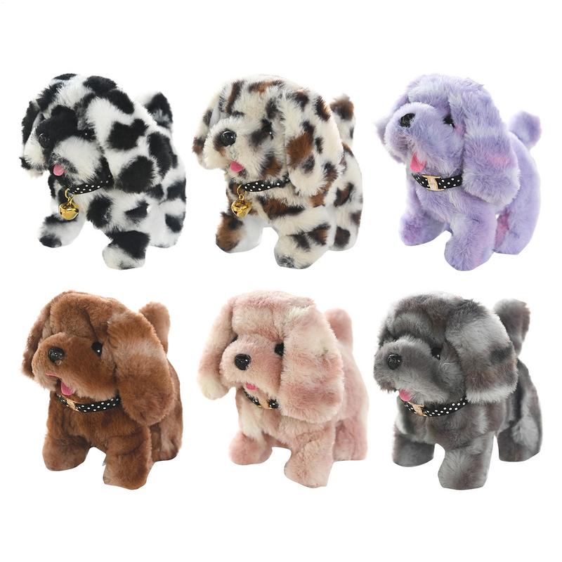 Kids Toys Dog - 6 รูปแบบสมจริงตุ๊กตาจําลองสมาร์ทสุนัขของเล่นเด็กสามารถเดินและโทรตุ๊กตาไฟฟ้าหุ่นยนต์สัตว์เลี้ยงสุนัขเด็กวัยหัดเดินวันเกิด