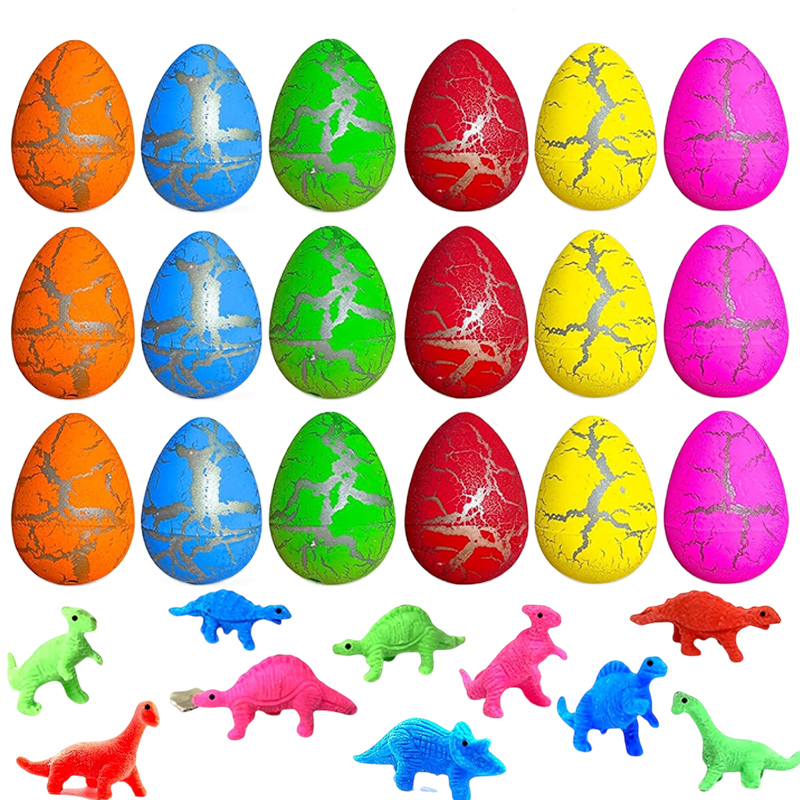Kids Toys Play Egg - 10/20/60 ชิ้นมินิไข่ไดโนเสาร์ของเล่นตลกของเล่นเล่นน้ำของเล่นไข่แตกเด็กของชำร่วยงานปาร์ตี้ของขวัญสำหรับเด็ก TMZ
