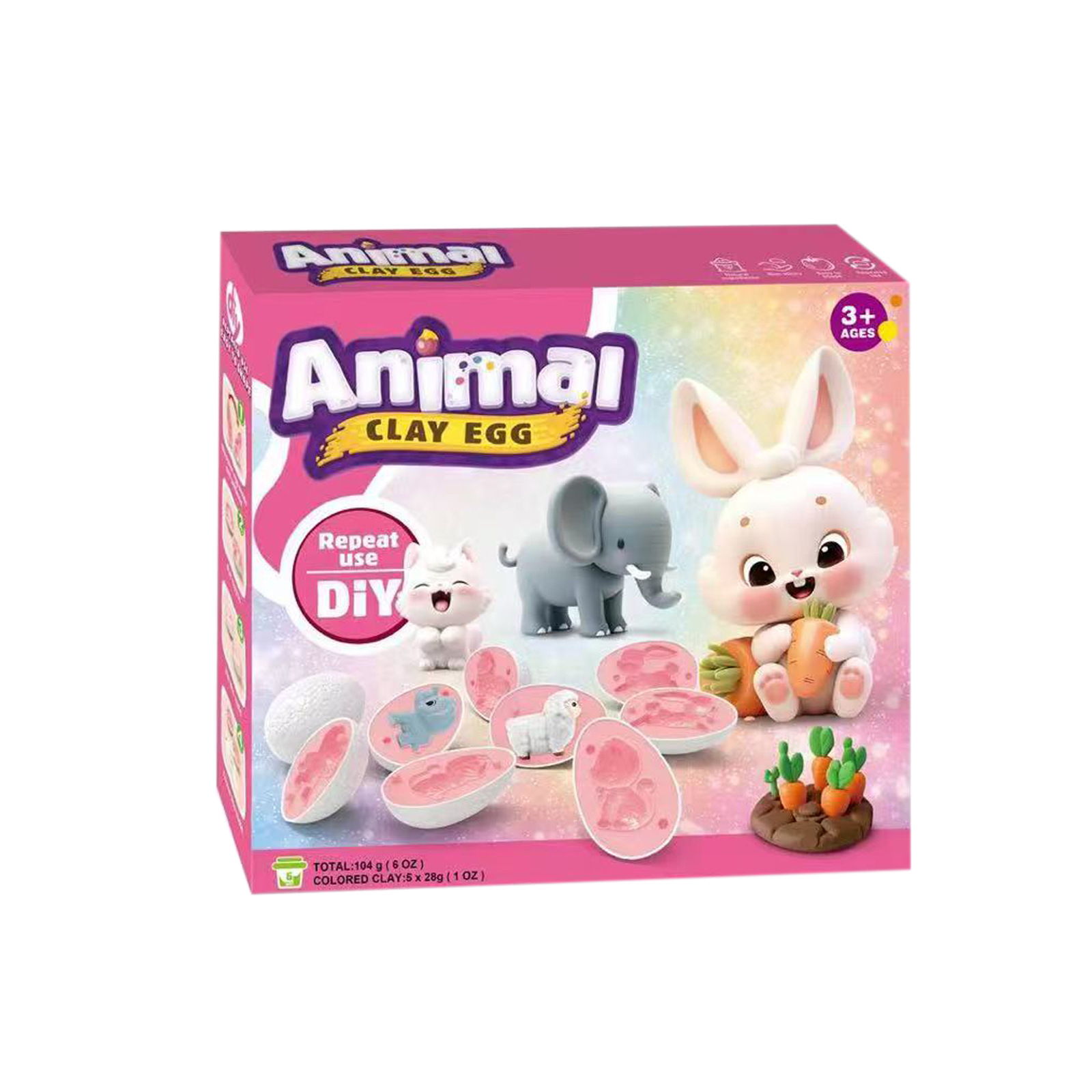 ชุดไข่ดินน้ำมันสีสันสดใสสำหรับ - Kids Toys Play Egg บทวิจารณ์และราคา