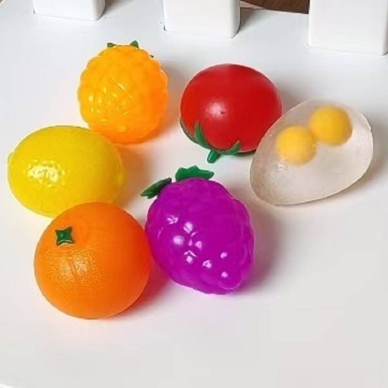 TPR Decompression ผลไม้ไข่มะเข - Kids Toys Play Egg บทวิจารณ์และราคา