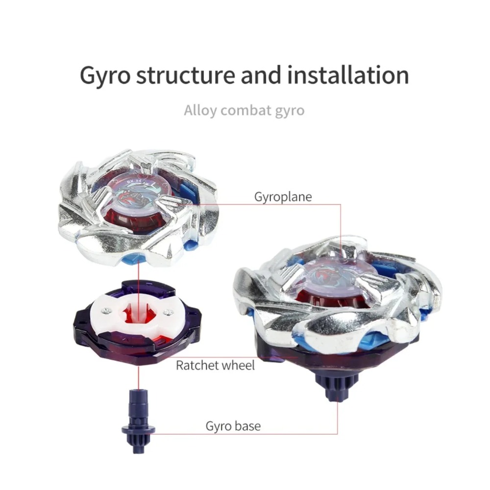 BX-34 ซิลเวอร์ บลู โคบอลต์ ดรา - Spin Top Gyro Toy บทวิจารณ์และราคา
