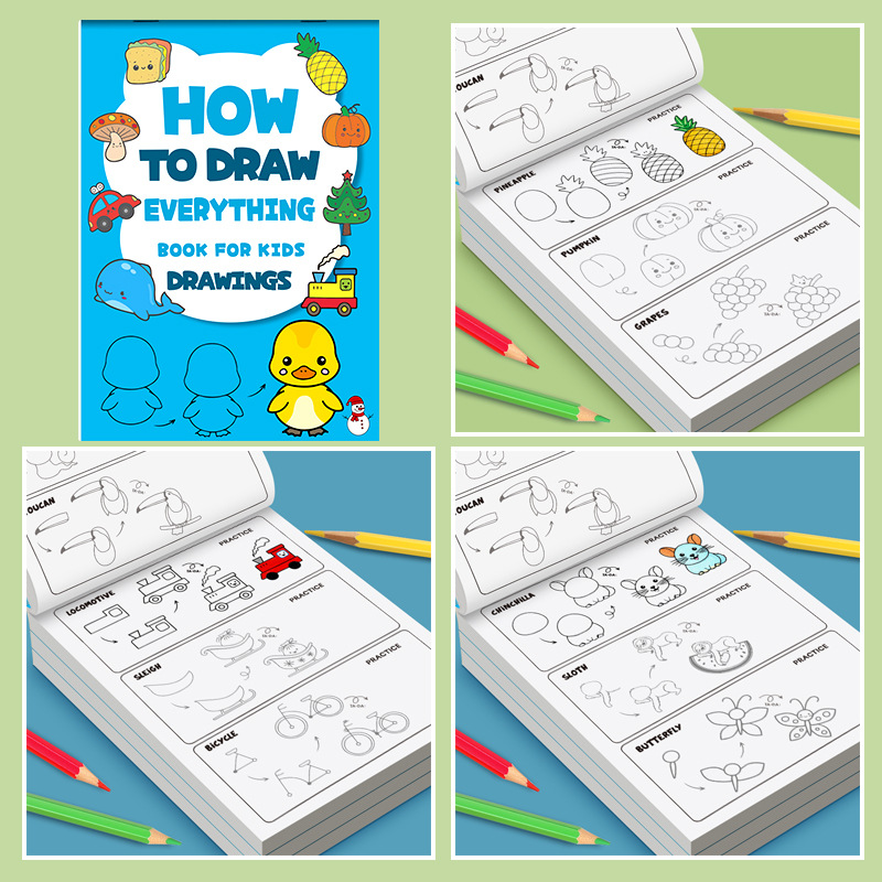 หนังสือสอนวาดภาพทีละขั้นตอนสำห - Kids Toys Drawing Easy บทวิจารณ์และราคา