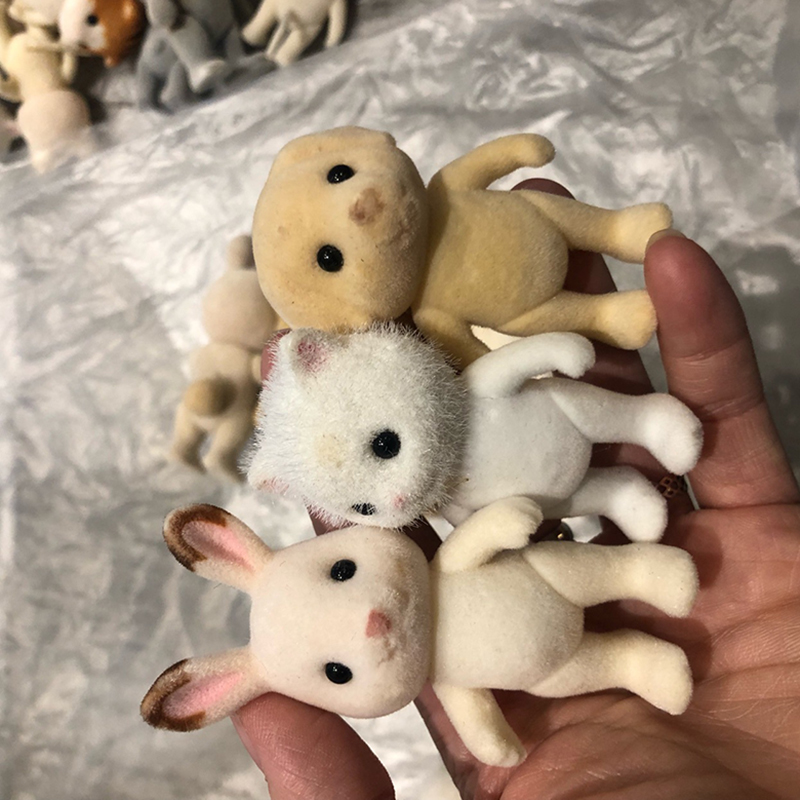 1ชิ้นหุ่นสัตว์ป่ารูปครอบครัวสั - Kids Toys Dog บทวิจารณ์และราคา