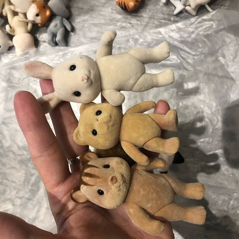 1ชิ้นหุ่นสัตว์ป่ารูปครอบครัวสั - Kids Toys Dog บทวิจารณ์และราคา