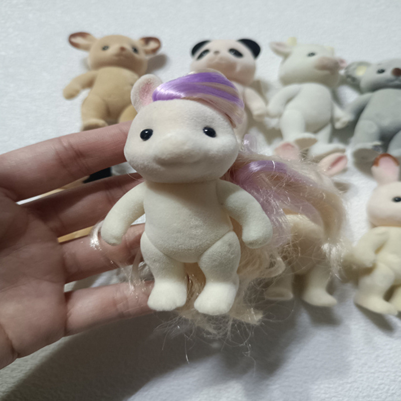 1ชิ้นหุ่นสัตว์ป่ารูปครอบครัวสั - Kids Toys Dog บทวิจารณ์และราคา