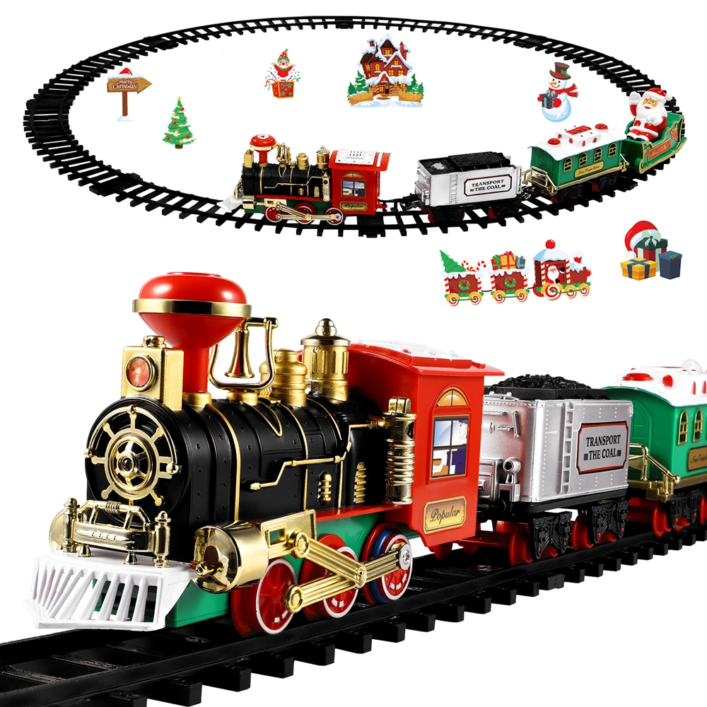 คริสต์มาสชุดรถไฟเทศกาล MINI Lo - Kids Toys Electric บทวิจารณ์และราคา