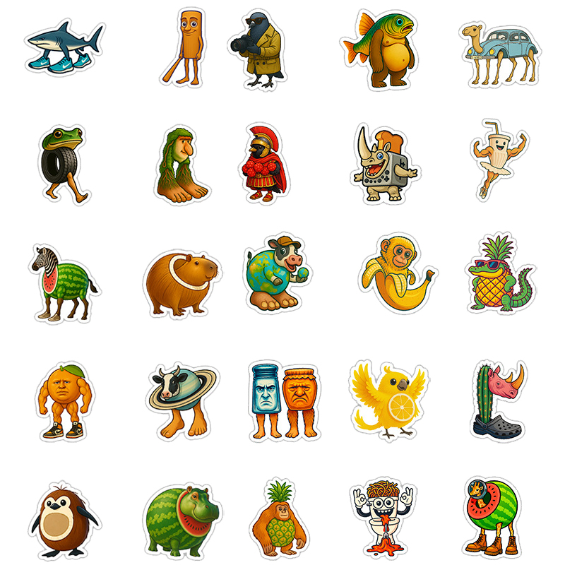 สติกเกอร์กราฟฟิตี้รูปสัตว์แปลก - Kids Quirky Toys บทวิจารณ์และราคา