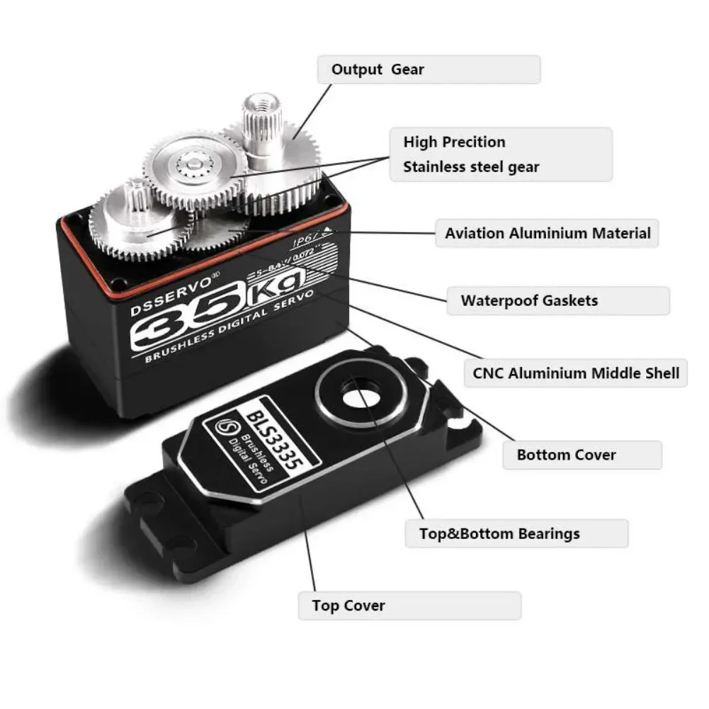 35KG BLS3335 เซอร์โวมอเตอร์ดิจ - Kids Toys Remote Car บทวิจารณ์และราคา