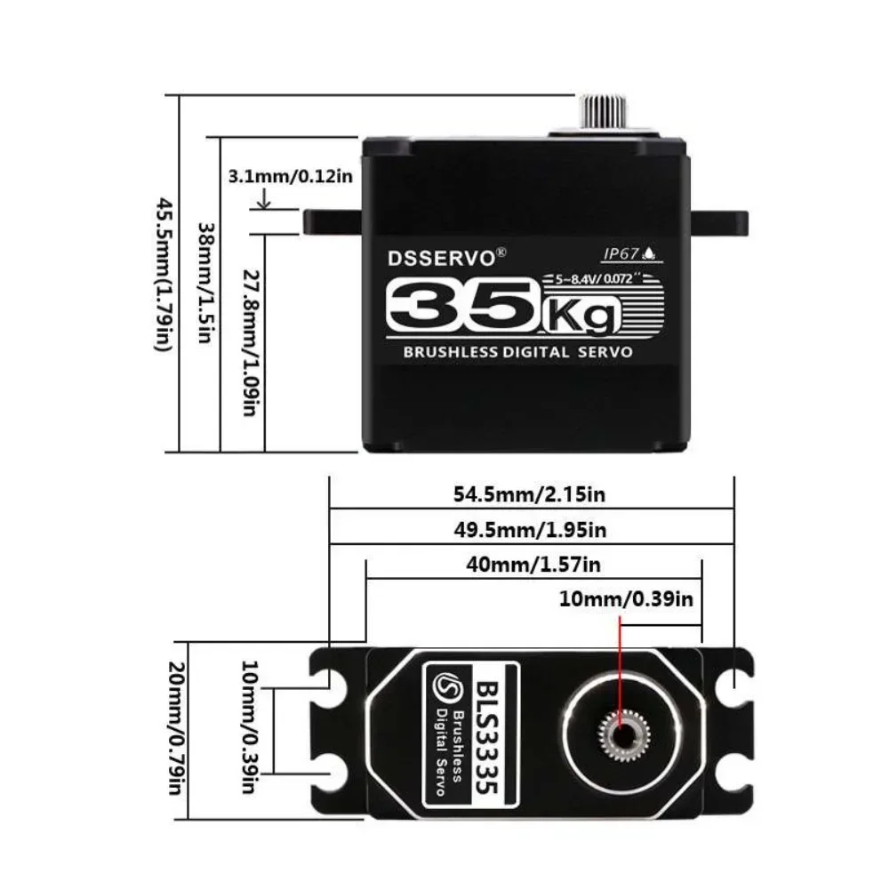 35KG BLS3335 เซอร์โวมอเตอร์ดิจ - Kids Toys Remote Car บทวิจารณ์และราคา