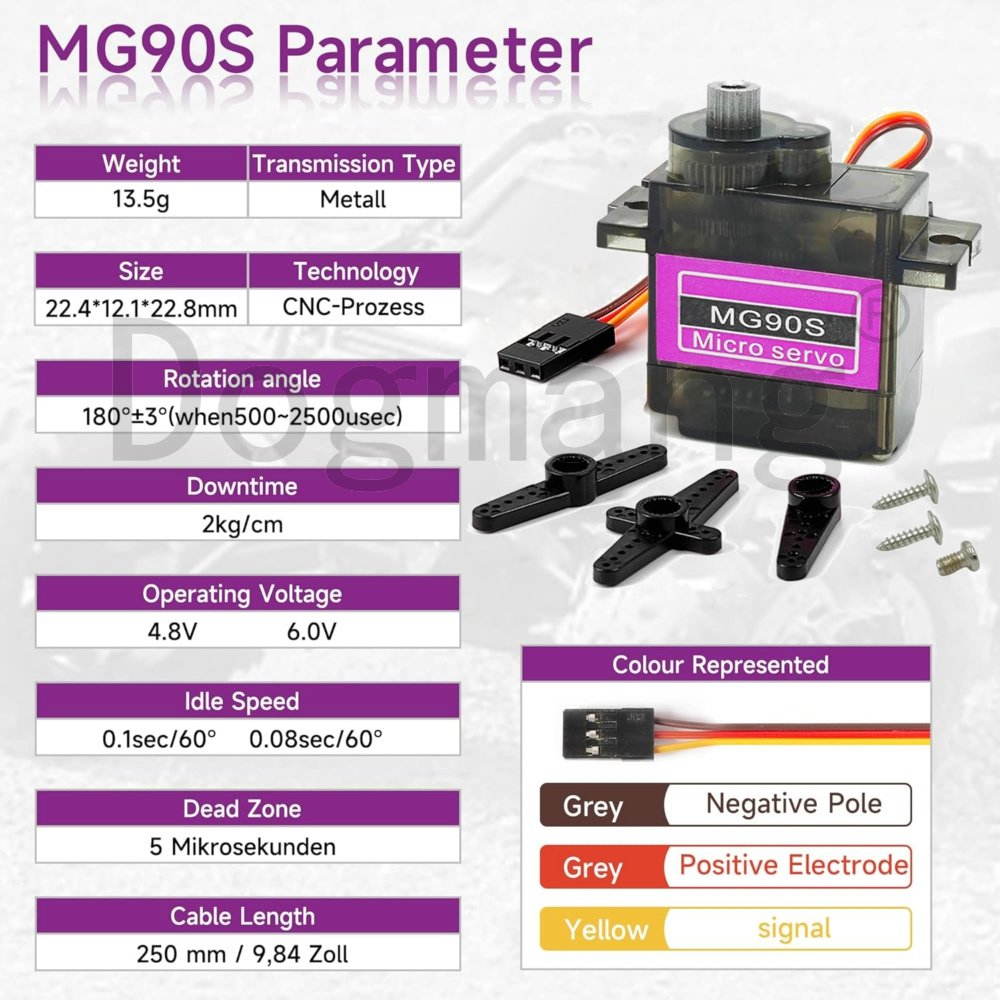 MG90S Servo 1/2/4/10/20/50 Pcs - Kids Toys Remote Car บทวิจารณ์และราคา