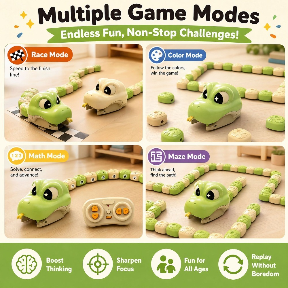 ของเล่นงูแม่เหล็กควบคุมระยะไกล - Kids Toys Remote Car บทวิจารณ์และราคา