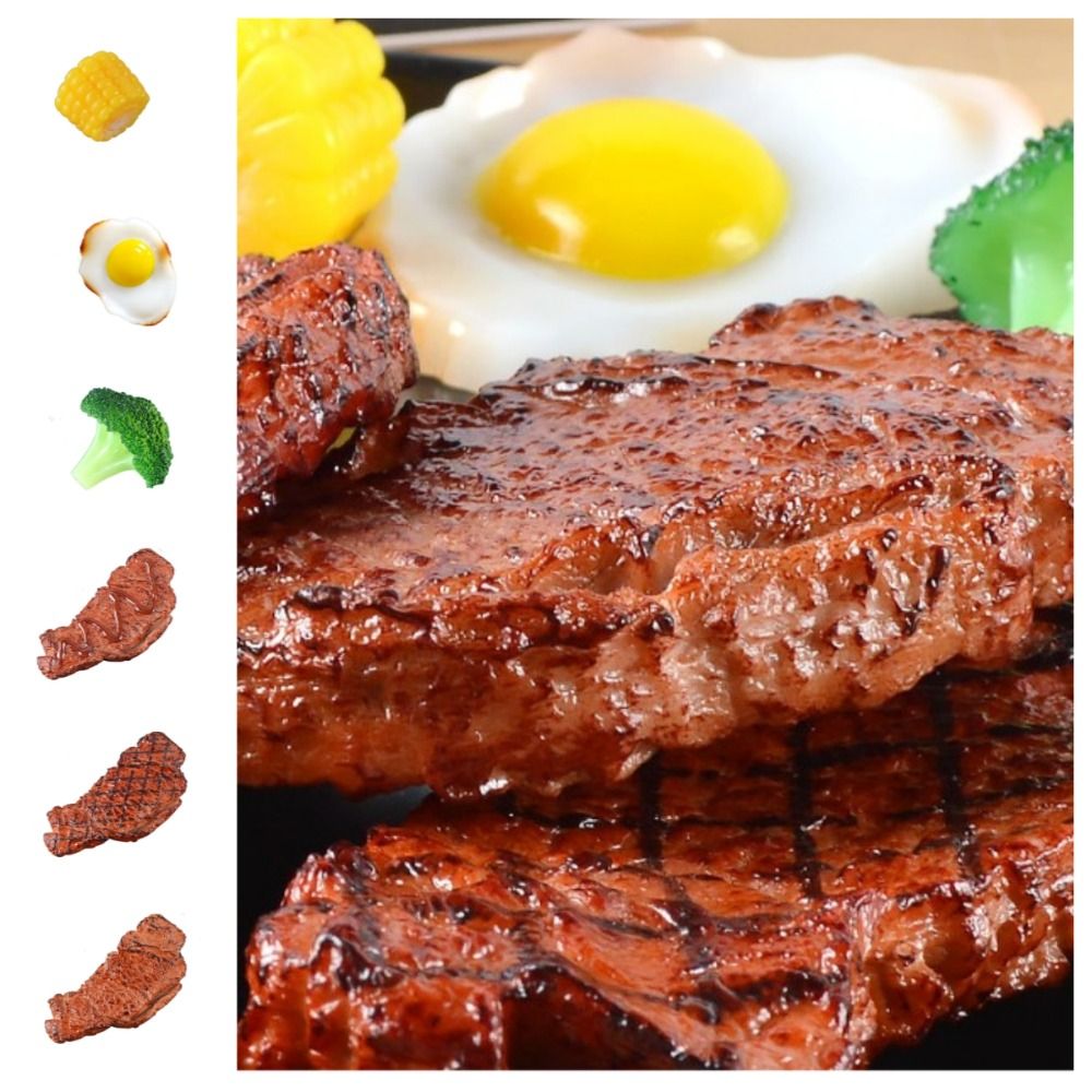 Western อาหารจําลองสเต็กของเล่ - Kids Toys Play Egg บทวิจารณ์และราคา