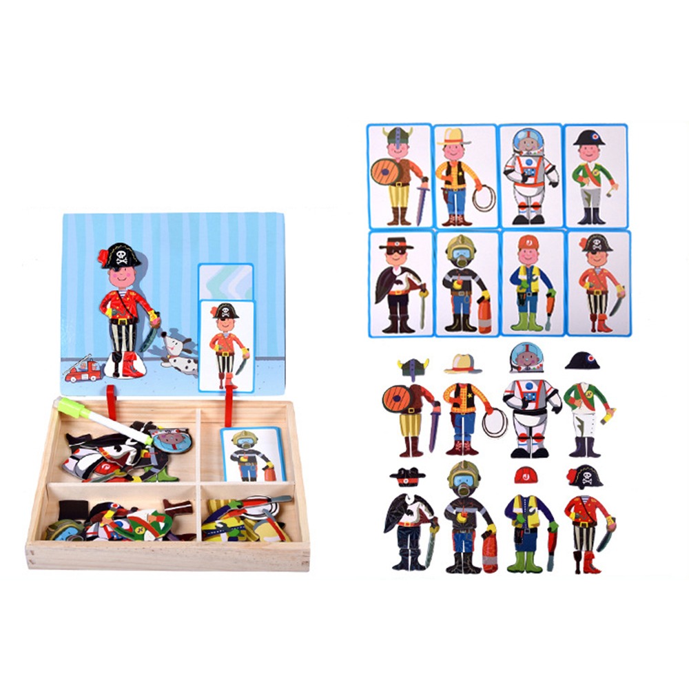 ปริศนาแม่เหล็ก 3 มิติ ทำจากไม้ - Kids Toys Drawing Easy บทวิจารณ์และราคา
