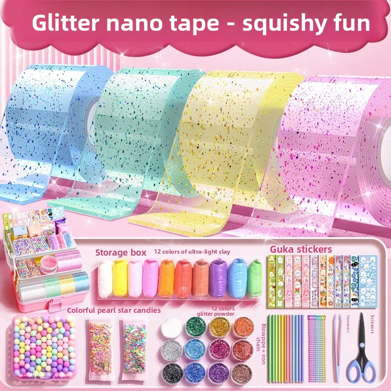 ชุดกาวนาโนกลิตเตอร์ ชุดทำสไลม์ - Slime Making Kit บทวิจารณ์และราคา